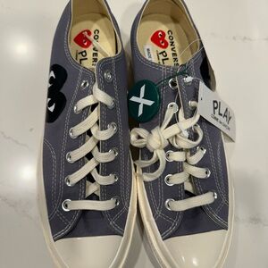 ❤️RARE!!❤️Converse Chuck Taylor All Star 70 Comme des Garcons PLAY Grey Sneakers
